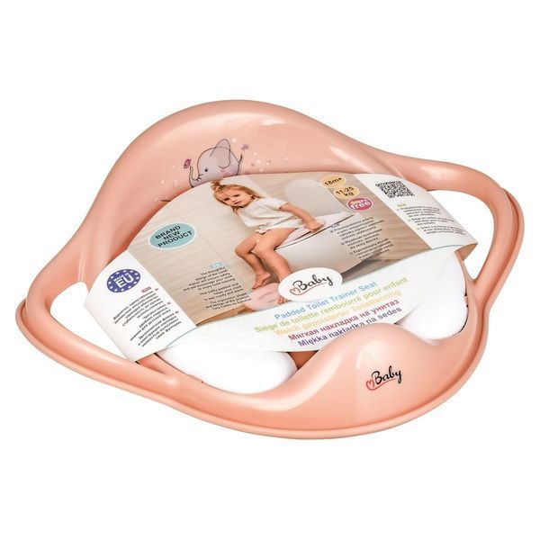 Накладка на унитаз мягкая Maltex Minimal Padded toilet trainer seat - Elephant 6130_41 pink (розовый) 681159 фото