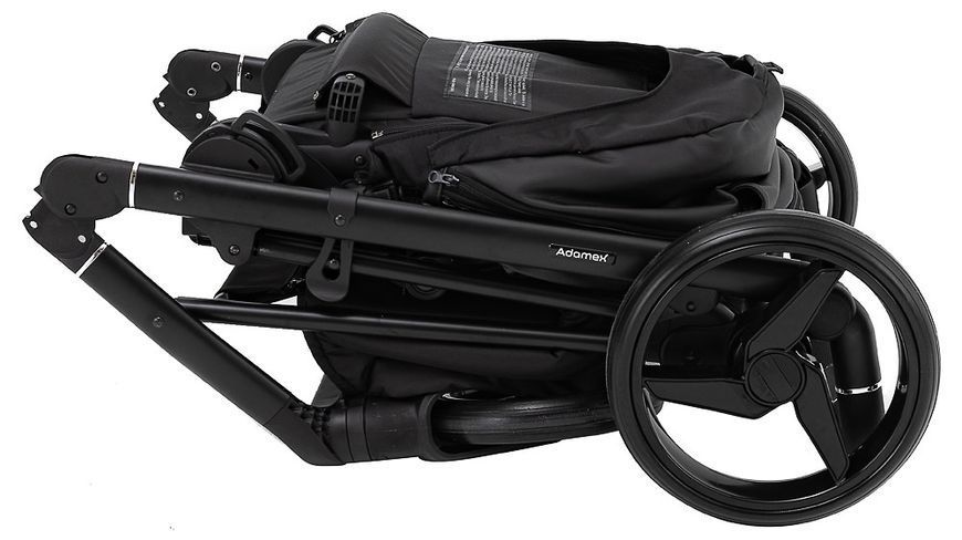 Коляска 2 в 1 Adamex Blanc Eco SA-2 черный 680706 фото