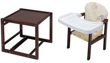 Стільчик-трансформер Babyroom Поні-220 тонований бежевий (ведмедики, бджілки, зірка) 625933 фото
