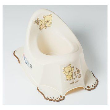 Горшок с антискользящим покрытием Tega TEDDY BEAR Anti slip potty MS-013-119 beige (бежевый) 681407 фото