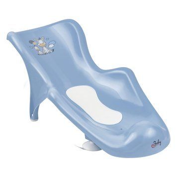 Гірка для купання з антиковзаючим килимком Maltex Zebra Bath cradle with anti-slip mat 6654_35 blue (блакитний) 681223 фото