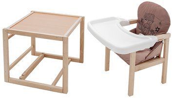 Стульчик-трансформер Babyroom Винни-230 eko шоколад / капучино (мишка с чашкой) 680570 фото