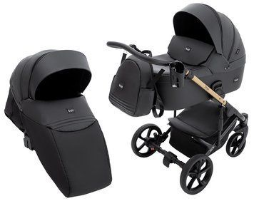 Коляска 2 в 1 Bair Onyx ECO OE-01 чёрный 680789 фото