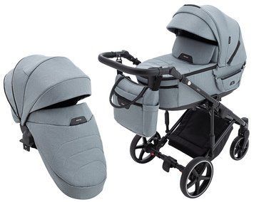 Коляска 2 в 1 Adamex Zico Tip TK-60 темно-сірий 680775 фото