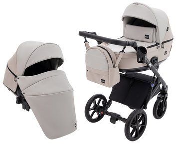 Коляска 2 в 1 Bair Kiwi Plus ECO BKP-32/33 бежевый / капучино 680898 фото