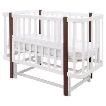 Ліжко Babyroom Місяць LU-2 маятник білий / венге 681890 фото