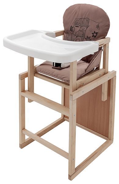 Стульчик-трансформер Babyroom Винни-230 eko шоколад / капучино (мишка с чашкой) 680570 фото