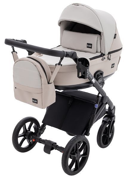 Коляска 2 в 1 Bair Kiwi Plus ECO BKP-32/33 бежевый / капучино 680898 фото
