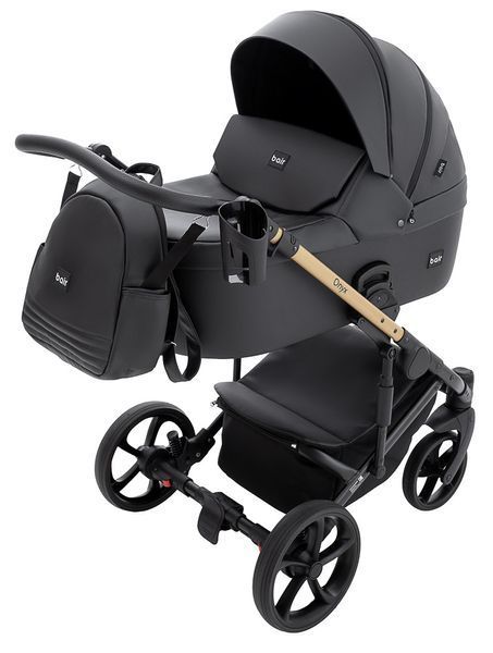Коляска 2 в 1 Bair Onyx ECO OE-01 чёрный 680789 фото