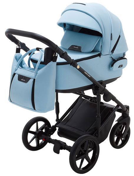 Коляска 2 в 1 Голубой Adamex Porto Light ECO SA-17 625762 фото