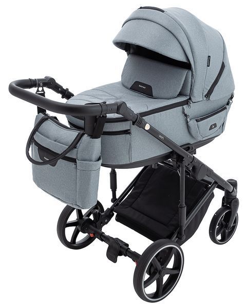 Коляска 2 в 1 Adamex Zico Tip TK-60 темно-сірий 680775 фото