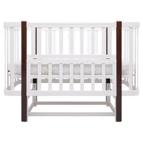 Кровать Babyroom Луна LU-2 маятник белый/венге 681890 фото