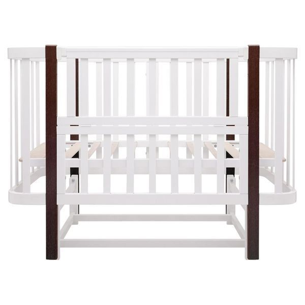 Кровать Babyroom Луна LU-2 маятник белый/венге 681890 фото