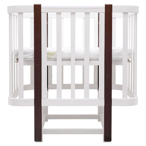 Кровать Babyroom Луна LU-2 маятник белый/венге 681890 фото