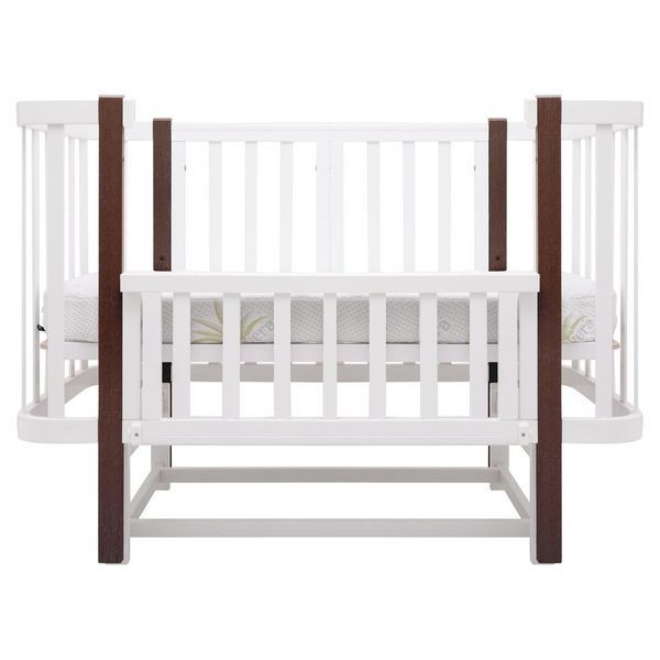 Кровать Babyroom Луна LU-2 маятник белый/венге 681890 фото