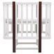 Кровать Babyroom Луна LU-2 маятник белый/венге 681890 фото 5