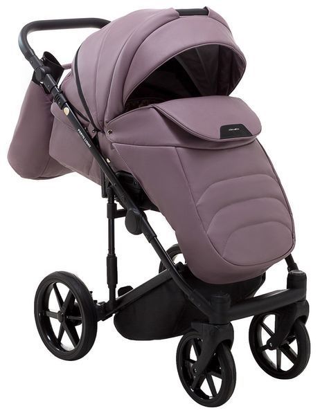 Коляска 2 в 1 Adamex Porto Light ECO шкіра 100% SA-24 бузковий 625765 фото