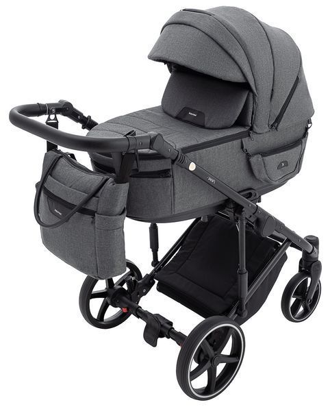 Коляска 2 в 1 графит Adamex Zico Tip TK-57 680773 фото