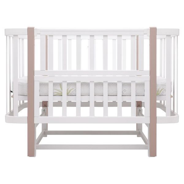 Ліжко Babyroom Місяць LU-2 маятник білий / капучино 681891 фото