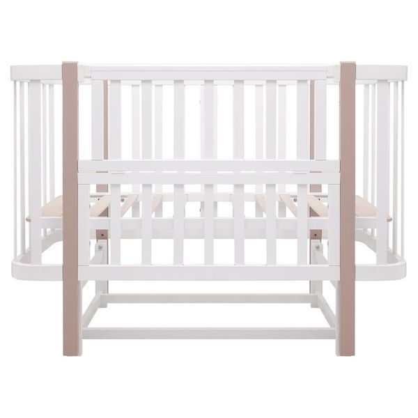 Ліжко Babyroom Місяць LU-2 маятник білий / капучино 681891 фото