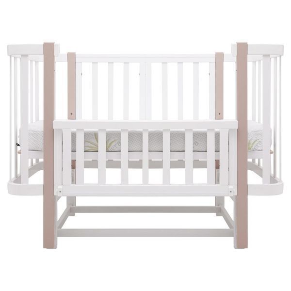 Ліжко Babyroom Місяць LU-2 маятник білий / капучино 681891 фото