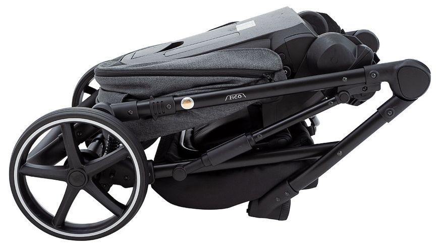 Коляска 2 в 1 графит Adamex Zico Tip TK-57 680773 фото