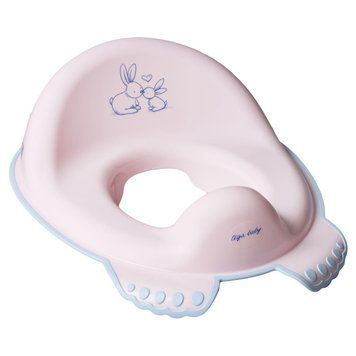 Накладка на унітаз Tega LITTLE BUNNY Anti slip toilet trainer KR-002-104 powder pink (рожевий) 681453 фото