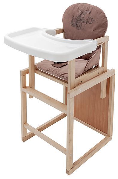 Стульчик-трансформер Babyroom Винни-230 eko шоколад / капучино (мишка с будильником) 680569 фото