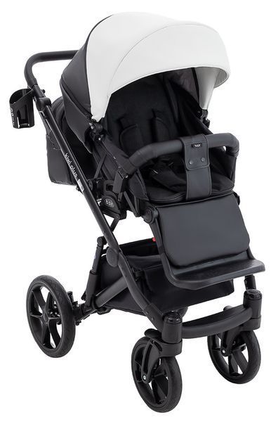 Коляска 2 в 1 Bair Kiwi Plus ECO BKP-51/15 белый / черный 680899 фото