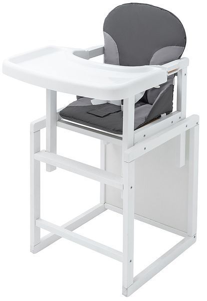 Стільчик-трансформер Babyroom Поні-240 білий графіт / сірий 626017 фото