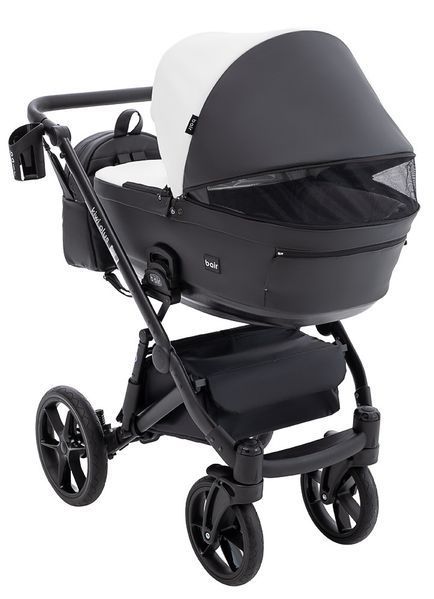 Коляска 2 в 1 Bair Kiwi Plus ECO BKP-51/15 белый / черный 680899 фото