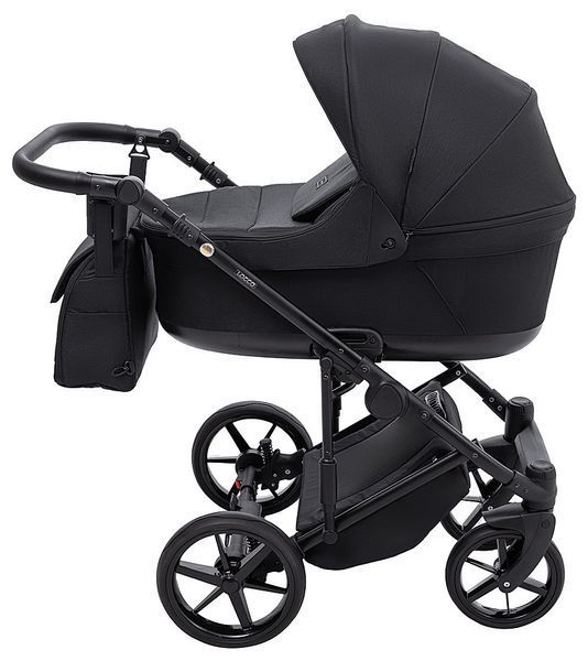 Коляска 2 в 1 Adamex Locco Lux TK-53 чорний 681025 фото