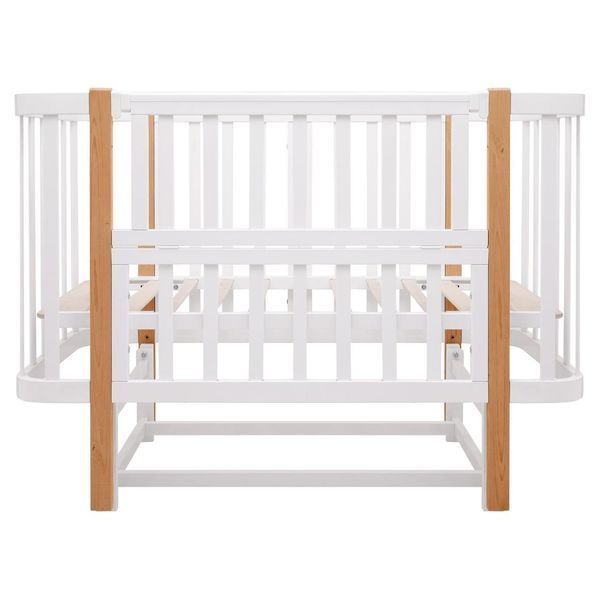 Ліжко Babyroom Місяць LU-2 маятник білий / натуральний 681892 фото