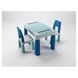 Комплект стол и 2 стула Tega Multifun 1+2 TI-011-173 turquoise / navy / grey (бирюзовый / синий / серый) 681473 фото