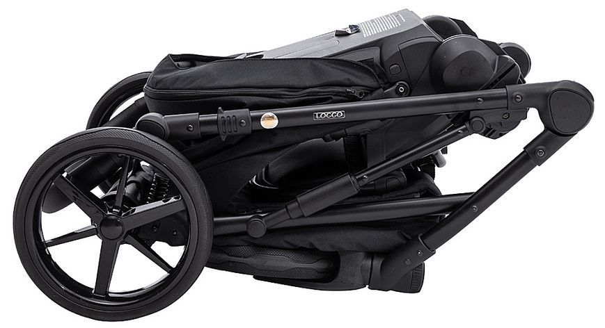 Коляска 2 в 1 Adamex Locco Lux TK-53 чорний 681025 фото