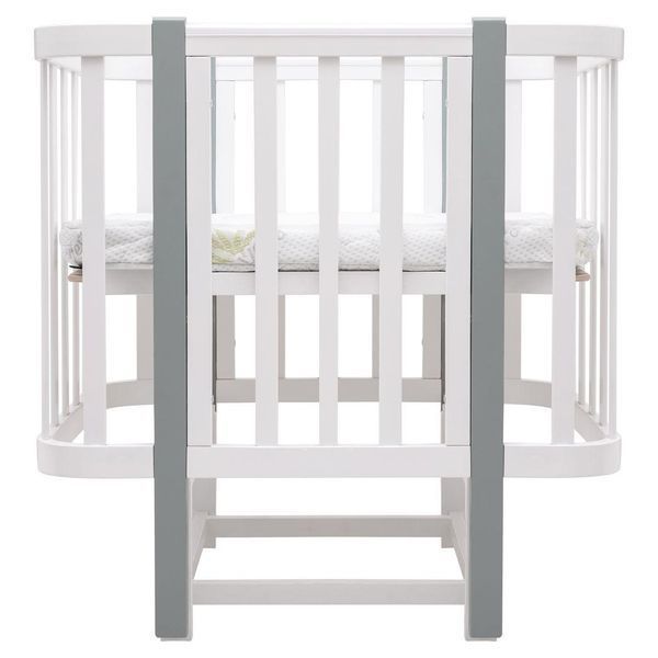 Ліжко Babyroom Місяць LU-2 маятник білий / сірий 681893 фото