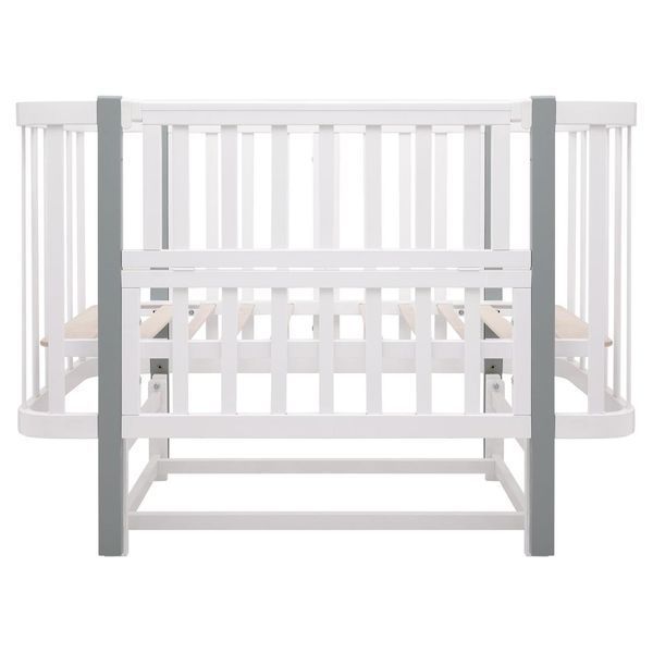 Ліжко Babyroom Місяць LU-2 маятник білий / сірий 681893 фото