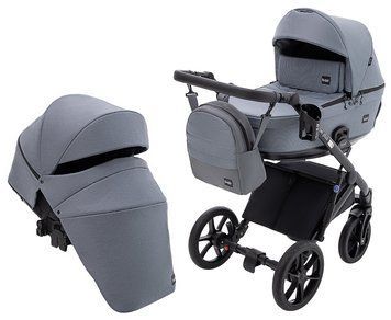 Коляска 2 в 1 Bair Kiwi Plus Soft BKP-218 серый 680903 фото