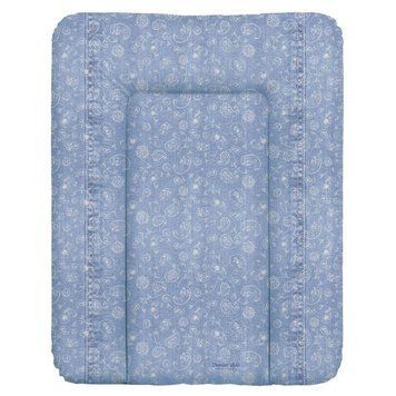 Повивальний матрац мʼякий Ceba Baby Soft changing mat small (50x70 cm) W-143-119-592 denim style boho blue 681582 фото