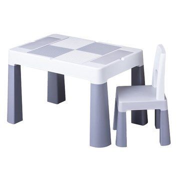 Комплект стіл та стілець Tega Multifun ECO set (table, 1 chair) MF-004-106 grey (сірий) 681542 фото