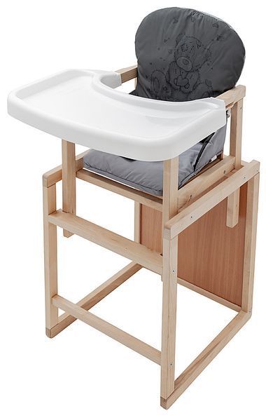 Стульчик-трансформер Babyroom Винни-230 eko графит / серый (мишка с сердцем) 680574 фото