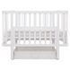 Ліжко Babyroom Місяць LU-3 маятник, шухляда білий 681894 фото 2