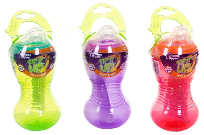 Поїлка Tommee Tippee Tip it UP від 6 місяців (300ml) блакитний / рожевий / салатовий 20048 фото