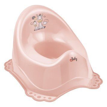 Горшок с антискользящим покрытием Maltex Zebra Chamber pot with anti slip rubber 6517_41 pink (розовый) 681200 фото