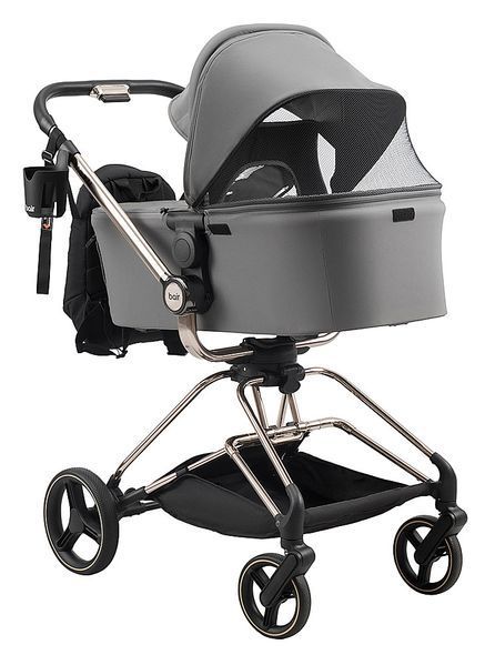 Коляска 2 в 1 Bair Moon Gold Edition MG-02 темно-сірий 680935 фото
