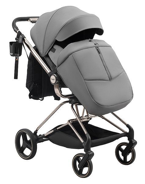 Коляска 2 в 1 Bair Moon Gold Edition MG-02 темно-сірий 680935 фото