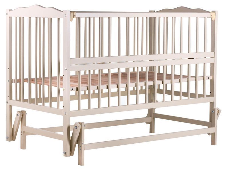 Ліжко Babyroom Веселка DVMO-2 маятник, відкидний бік бук слонова кістка 622003 фото