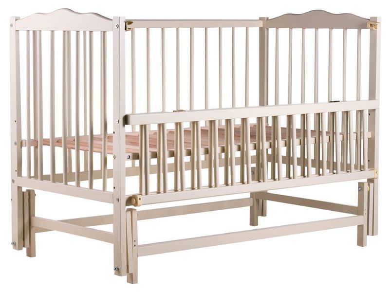 Ліжко Babyroom Веселка DVMO-2 маятник, відкидний бік бук слонова кістка 622003 фото