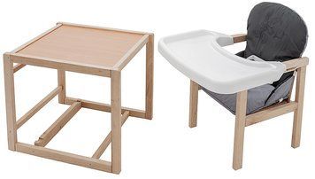 Стульчик-трансформер Babyroom Винни-230 eko графит / серый (мишка с будильником) 680572 фото