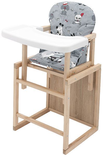 Стільчик-трансформер Babyroom Поні-230 eko сірий (собачки) 625373 фото